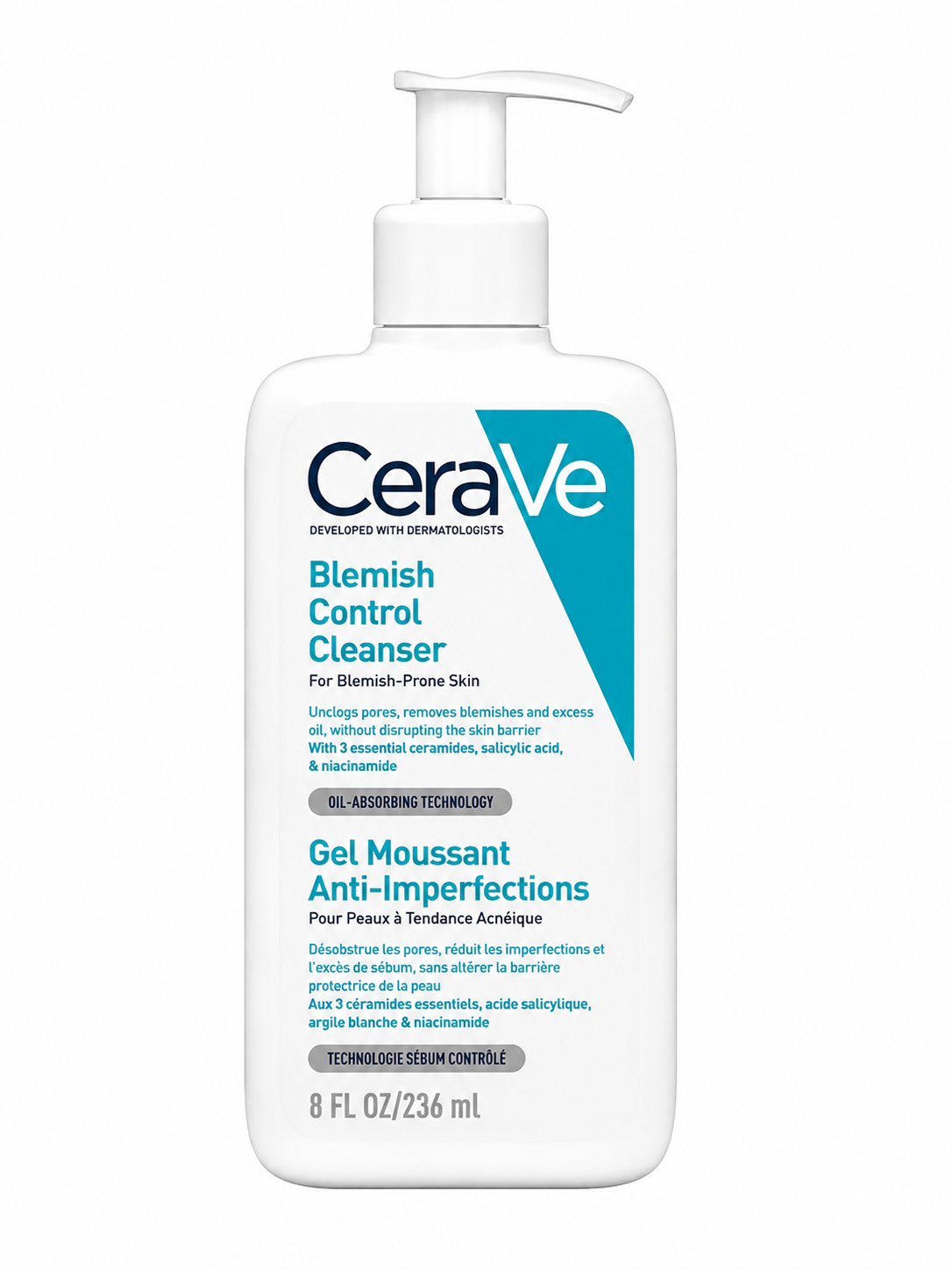ژل شستشوی ضد جوش سراوی Blemish Control Cleanser حجم 236 میل