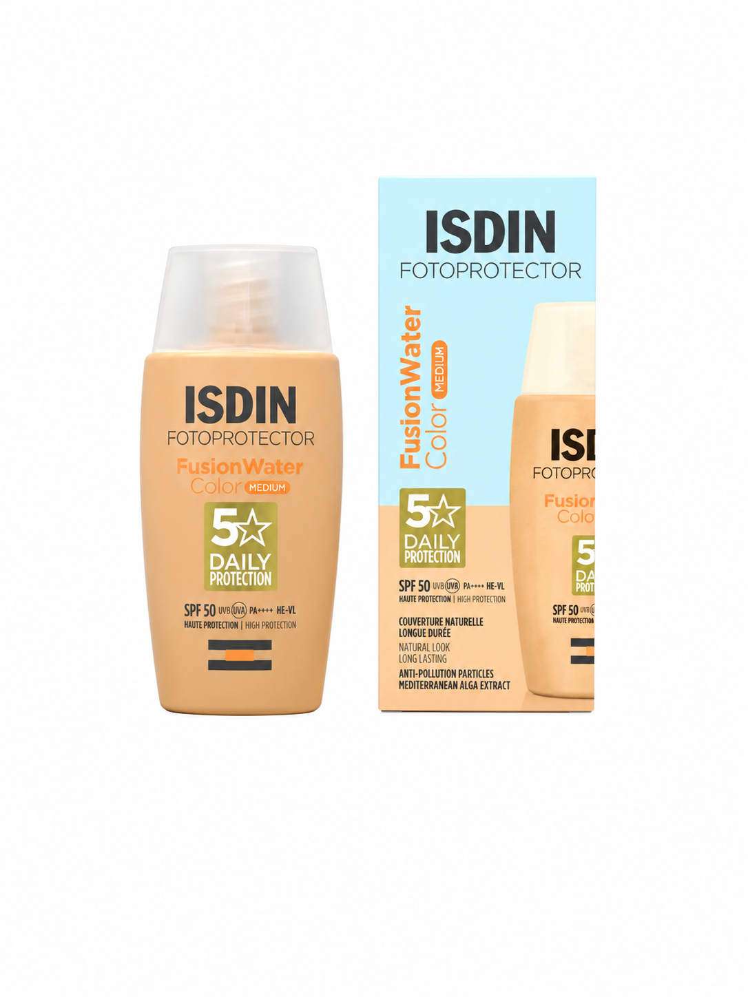 1784611215_9569781668 ضد آفتاب رنگی ایزدین فیوژن واتر مدیوم SPF50 | ISDIN Fusion Water Color Medium SPF50مسترکوالیتی - تصویر 1